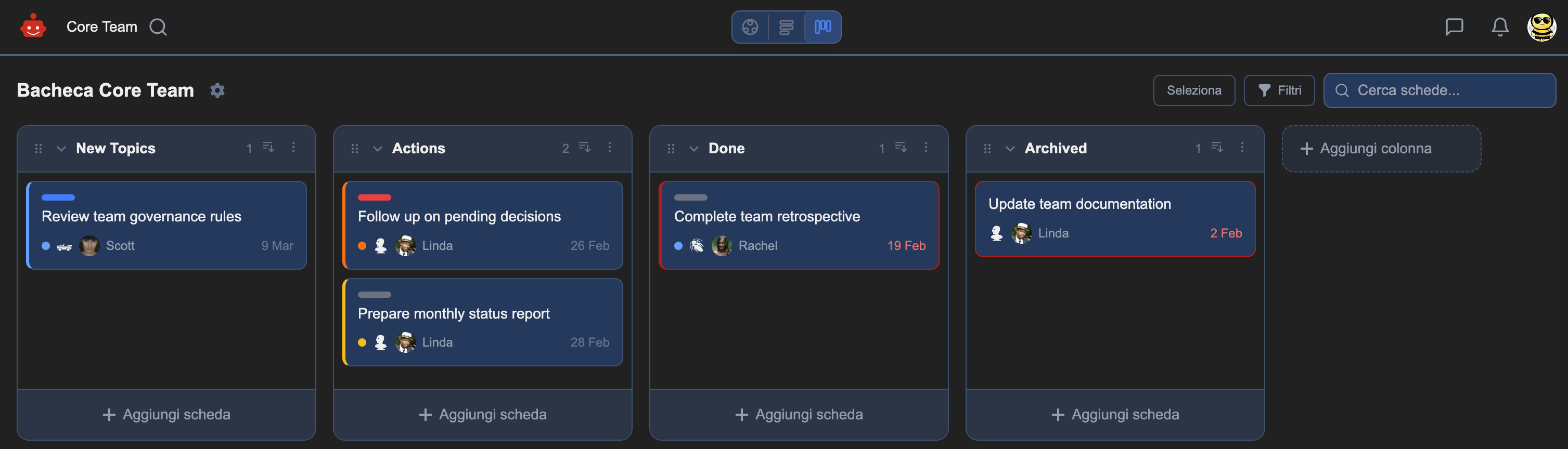 Tasks that live with teams